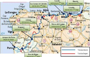 Périple Porto - Biarritz : Voici le parcours retenu !