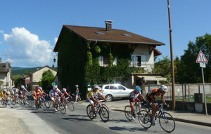 Alain bien placé dans le peloton