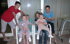 Les enfants du club de triathlon