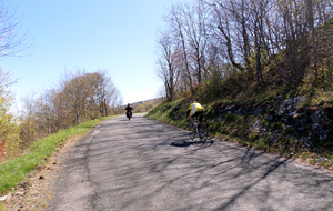 Serge dans la difficile grimpée du Col de la Biche