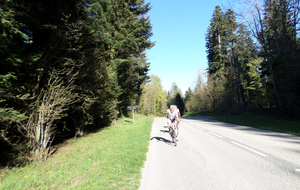 Dernier col de la journée le Col de la Berche. Satisfaction d'Antoine qui en aura quand même bien bavé.