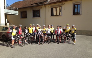 Avec 16 cyclistes au départ de La Bridoire (73) pour une très jolie virée montagnarde en Chartreuse.