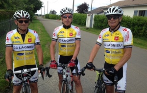 Max, Pascal et Guy, nos 3 représentants sur cette course de La Tranclière.