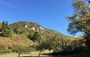 Antoine en rando au dessus de Lagnieu le 17 octobre