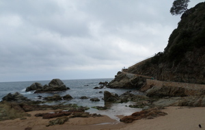 Lloret, promenade au sud de la plage