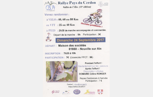 Rallye Pays du Cerdon / Vallée de l'Ain à Neuville s/Ain