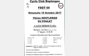 Gentleman du Poulet à Lescheroux