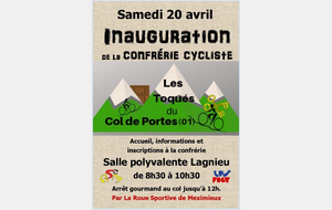 Inauguration de la Confrérie des Toqués du Col de Portes