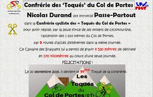 Nicolas 13ème CCL Toqué du Col de Portes 